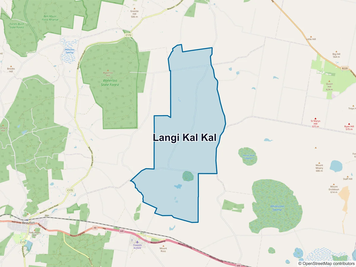 Map of Langi Kal Kal, VIC, Australia