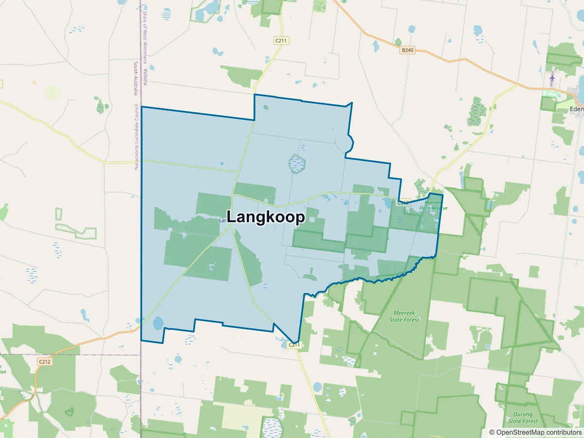 Map of Langkoop, VIC, Australia