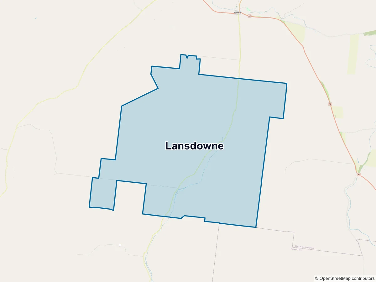 Map of Lansdowne, QLD, Australia