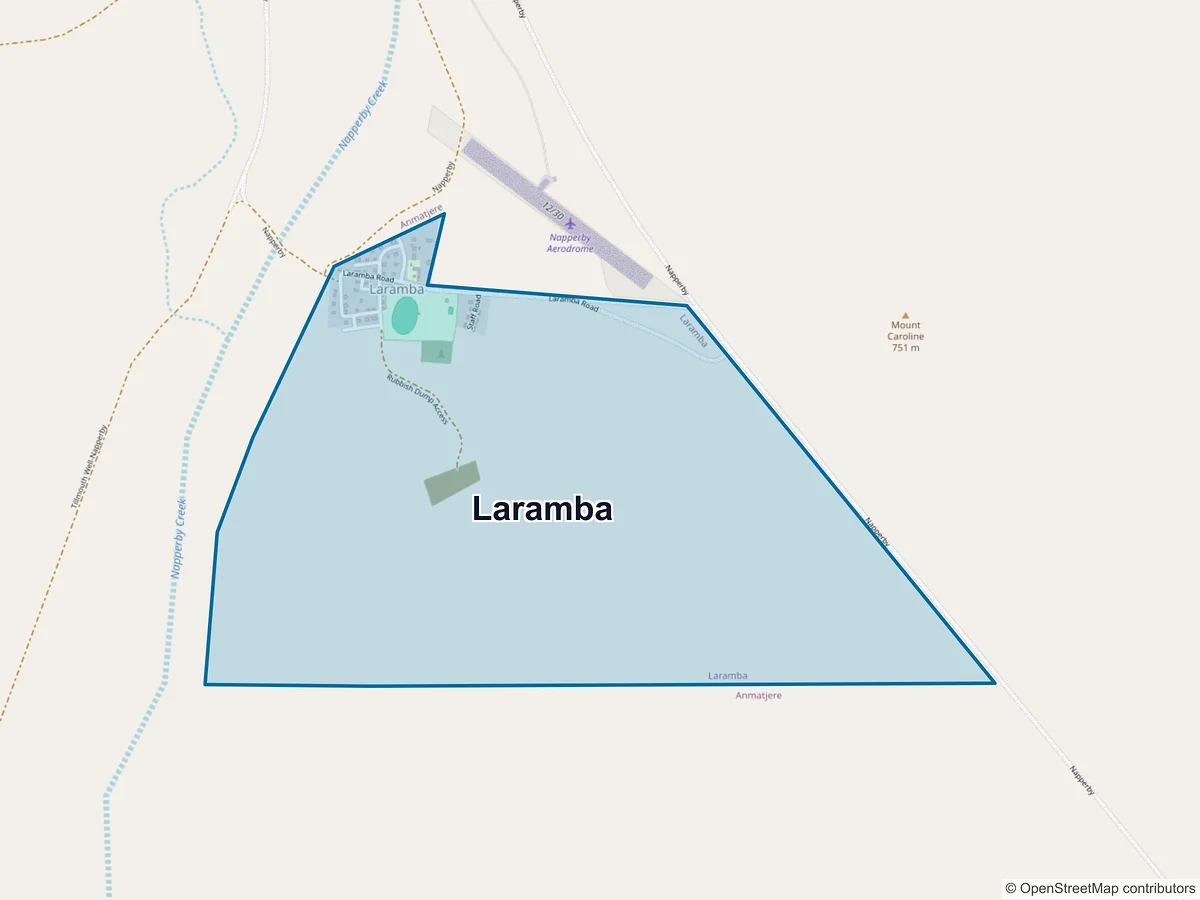 Map of Laramba, NT, Australia