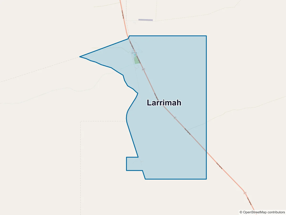 Map of Larrimah, NT, Australia