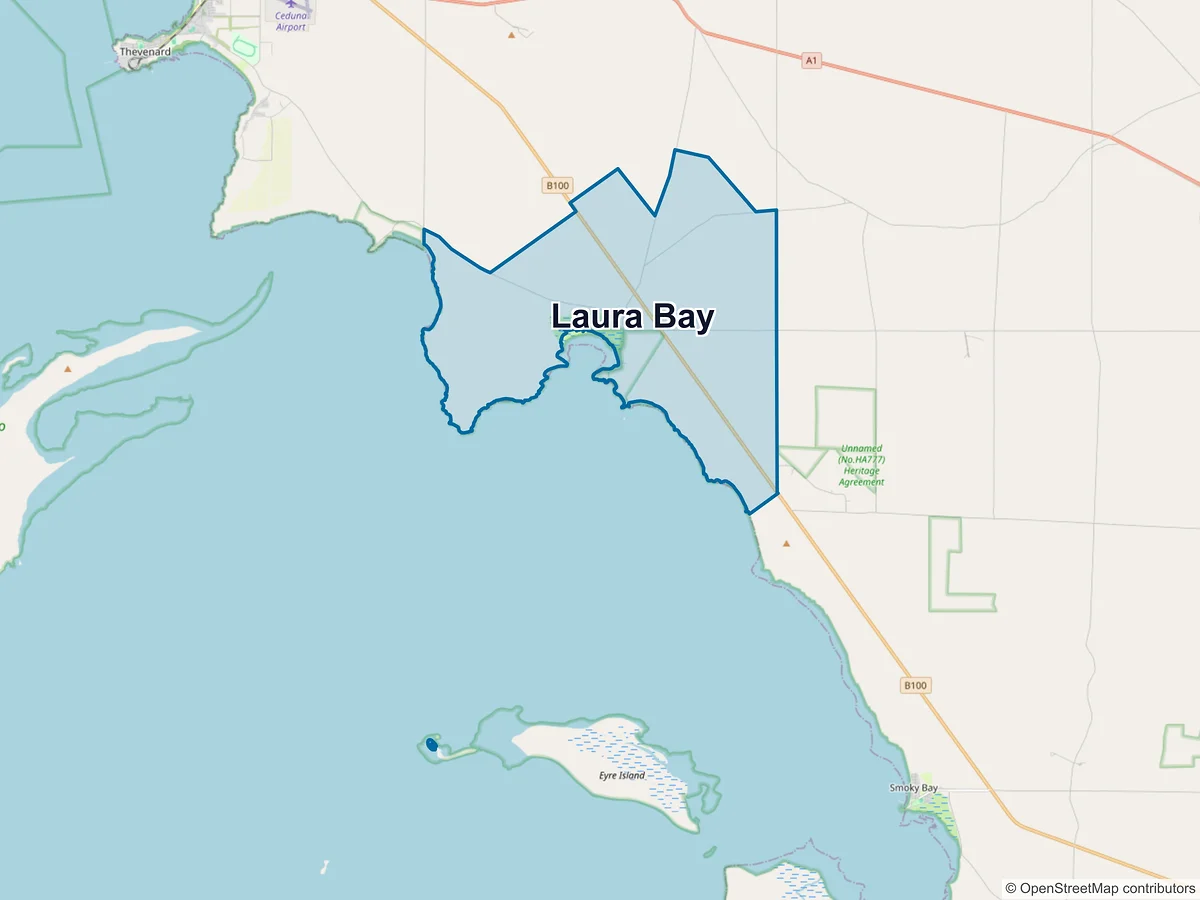 Map of Laura Bay, SA, Australia
