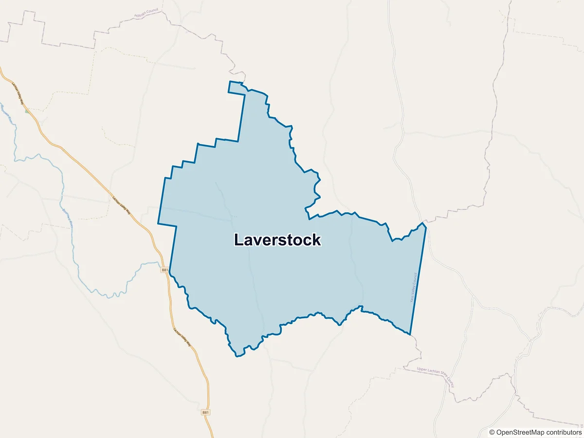 Map of Laverstock, NSW, Australia
