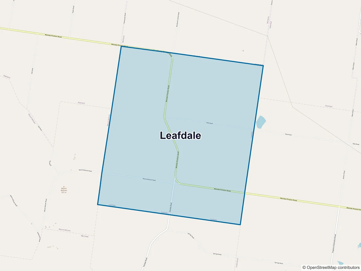 Map of Leafdale, QLD, Australia