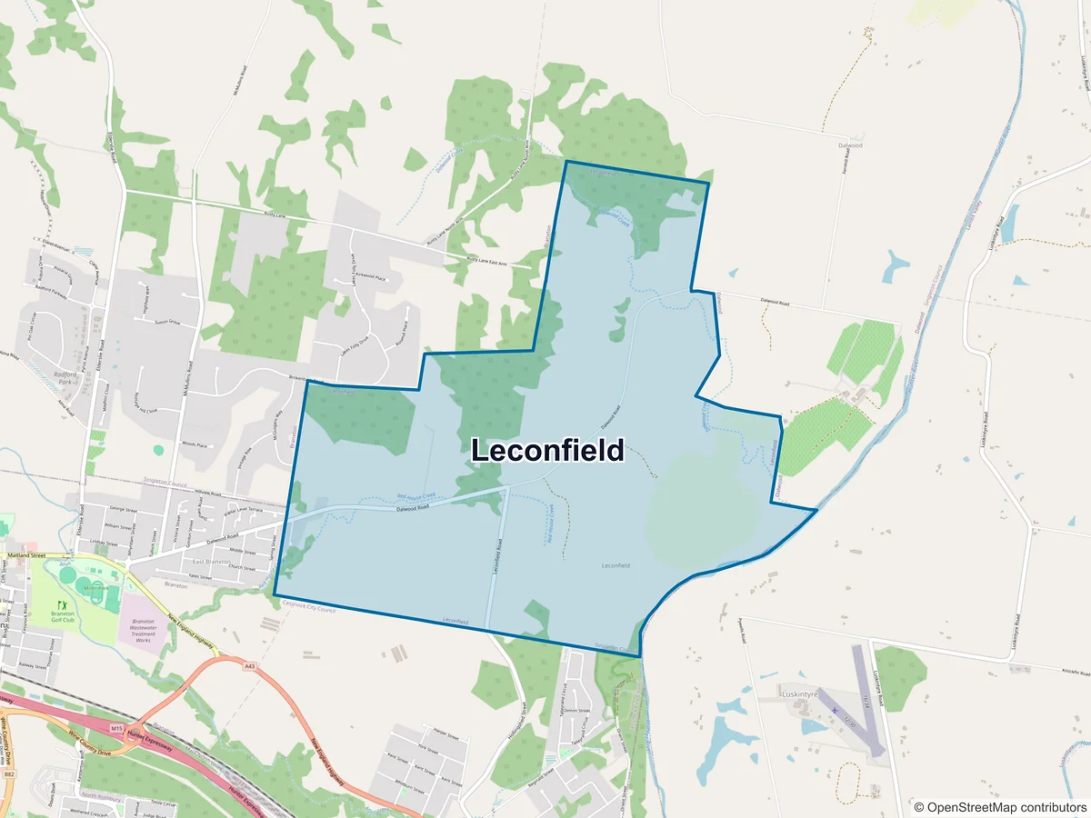 Map of Leconfield, NSW, Australia