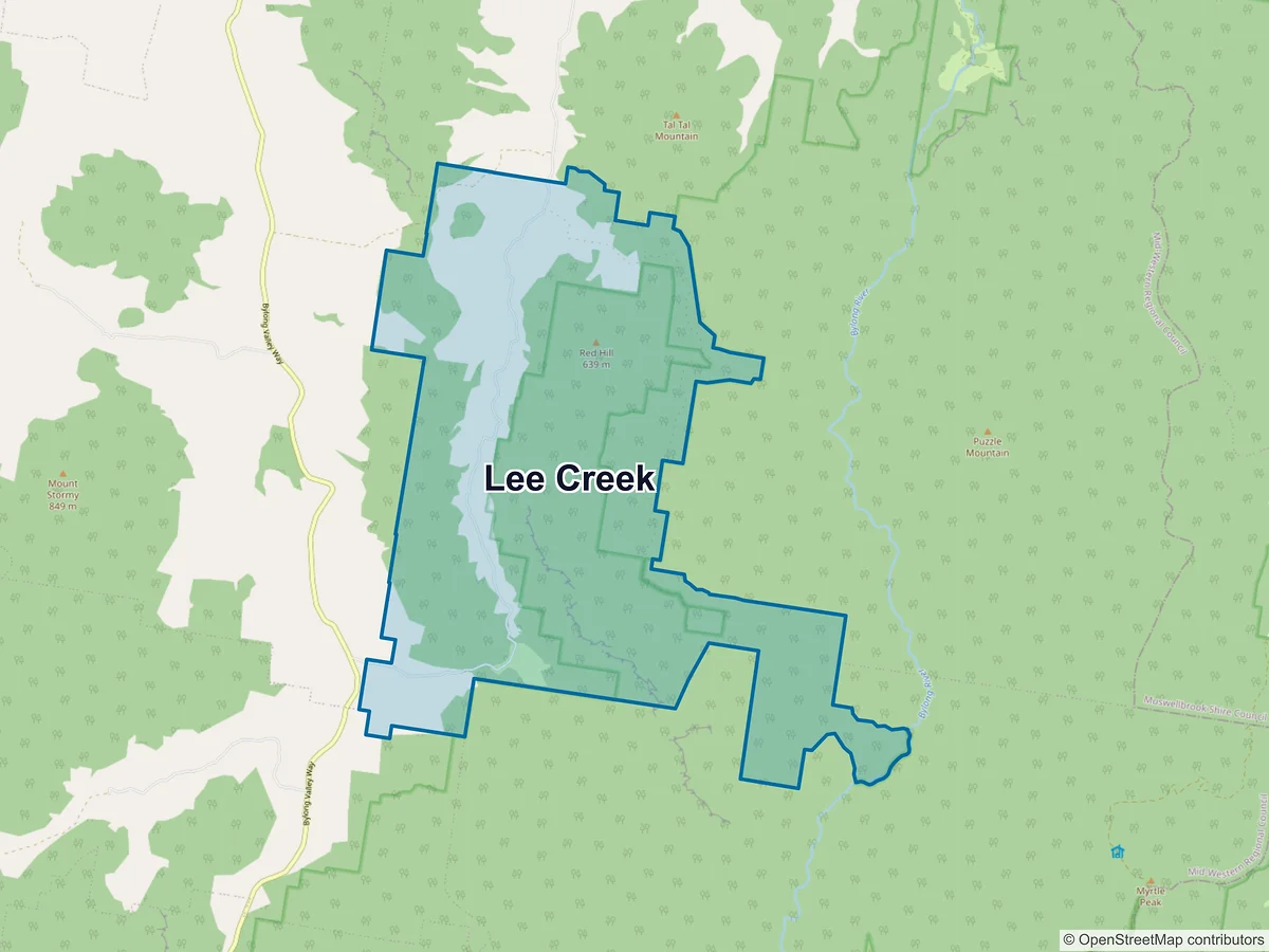 Map of Lee Creek, NSW, Australia