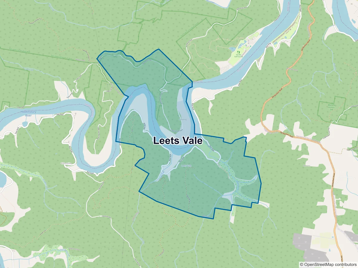 Map of Leets Vale, NSW, Australia