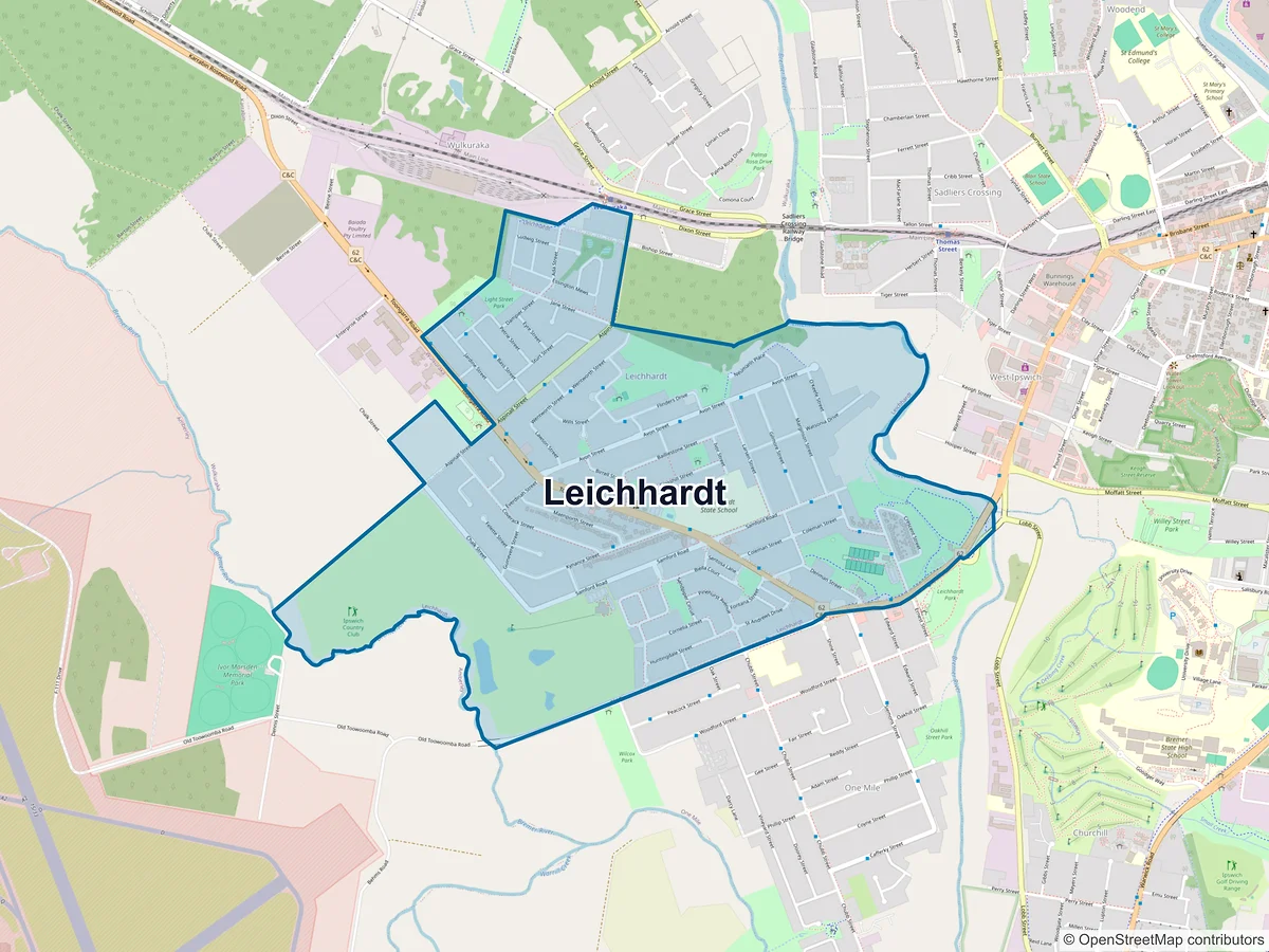 Map of Leichhardt, QLD, Australia