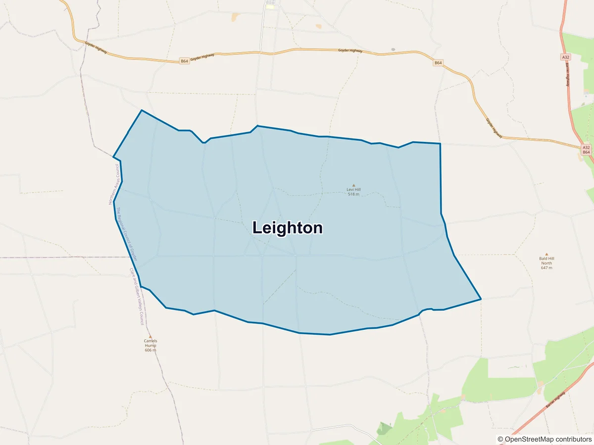 Map of Leighton, SA, Australia