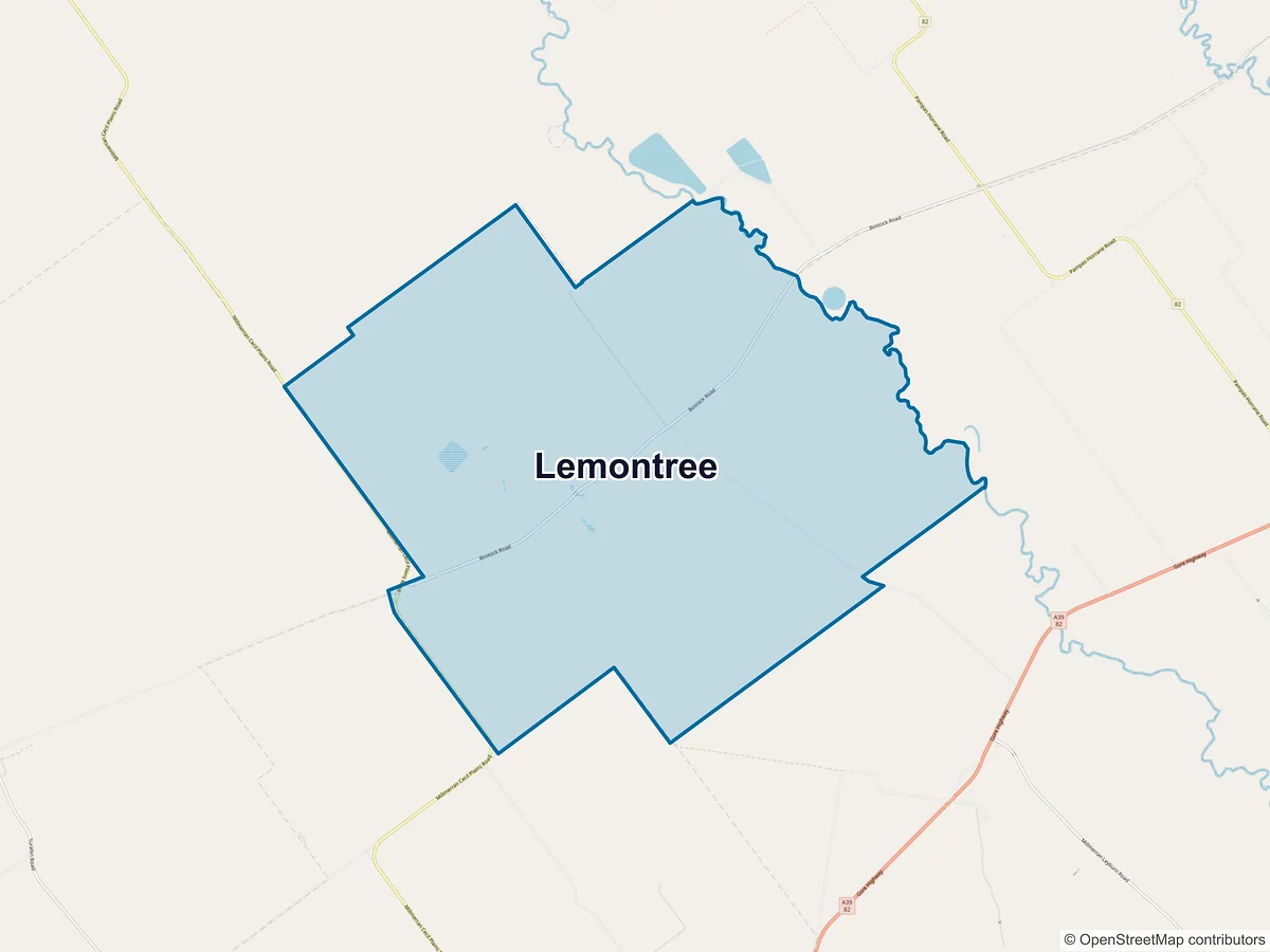 Map of Lemontree, QLD, Australia