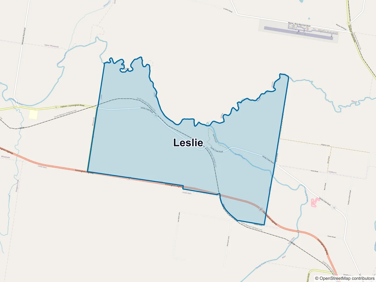 Map of Leslie, QLD, Australia