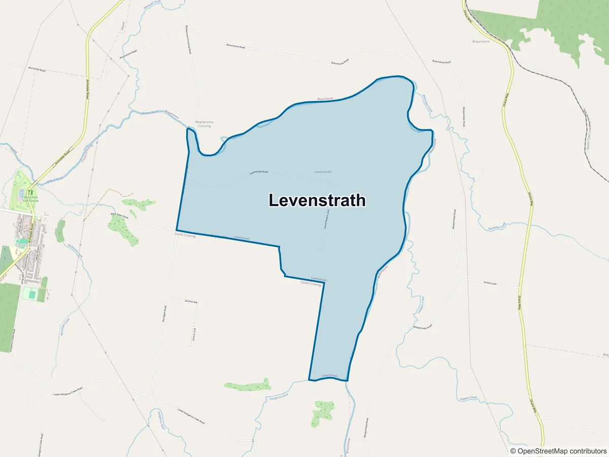 Map of Levenstrath, NSW, Australia