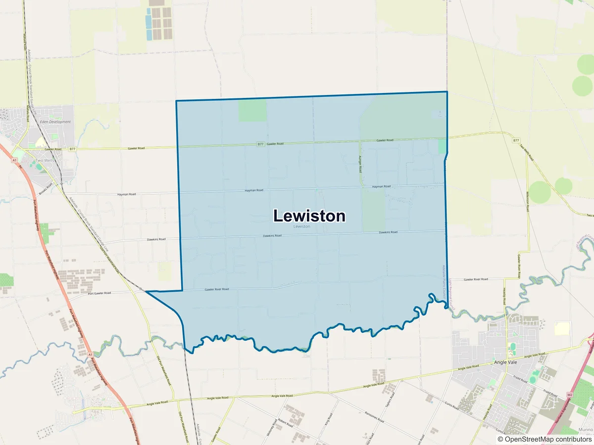 Map of Lewiston, SA, Australia