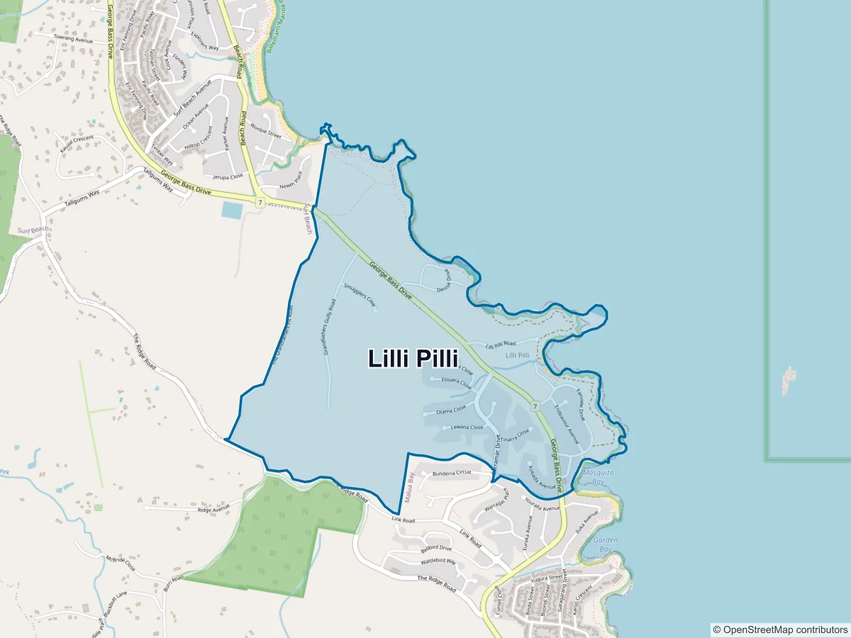 Map of Lilli Pilli, NSW, Australia