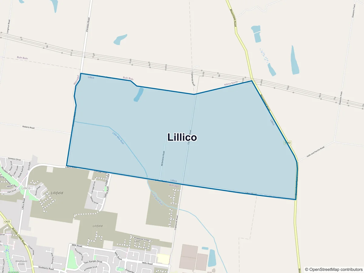 Map of Lillico, VIC, Australia