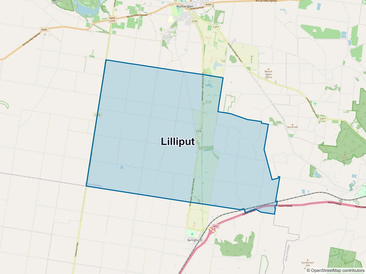 Map of Lilliput, VIC, Australia