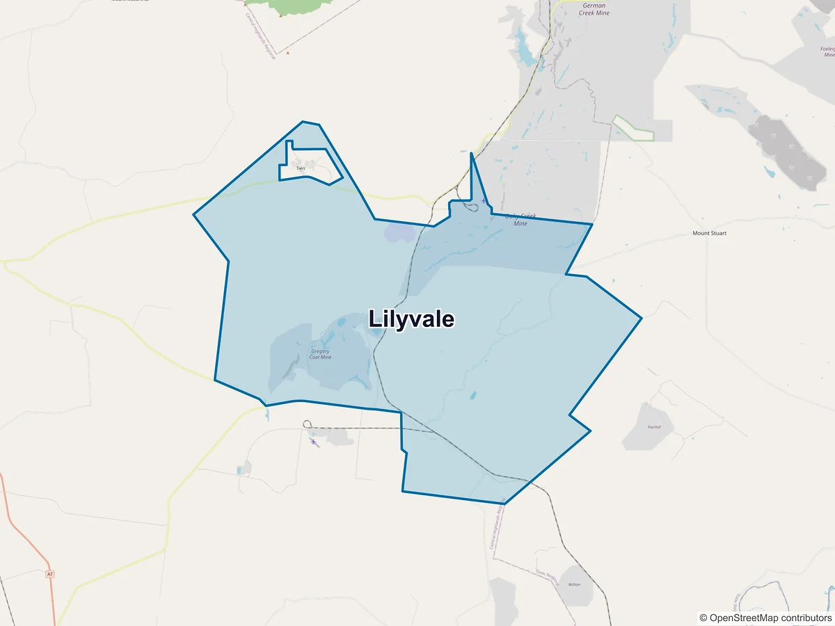Map of Lilyvale, QLD, Australia