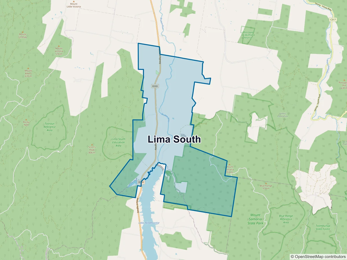Map of Lima South, VIC, Australia