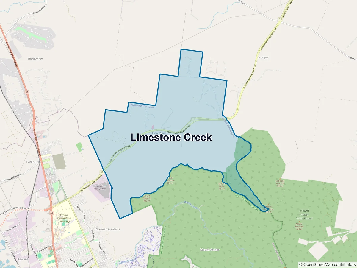 Map of Limestone Creek, QLD, Australia