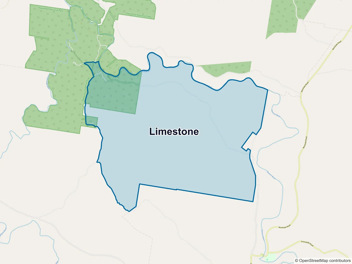 Map of Limestone, NSW, Australia