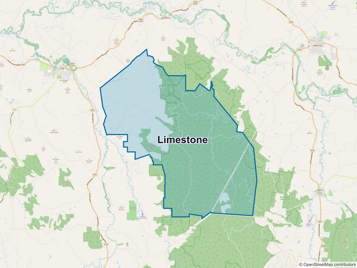 Map of Limestone, VIC, Australia