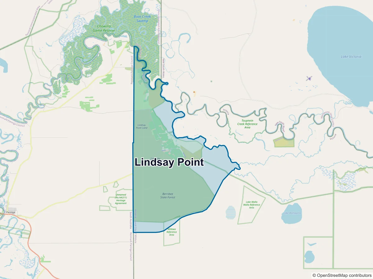 Map of Lindsay Point, VIC, Australia