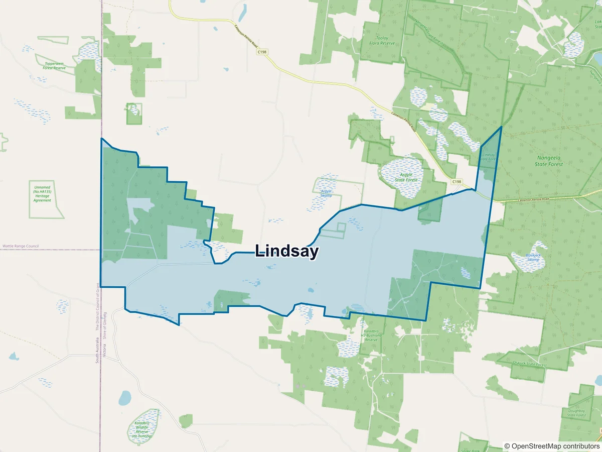 Map of Lindsay, VIC, Australia