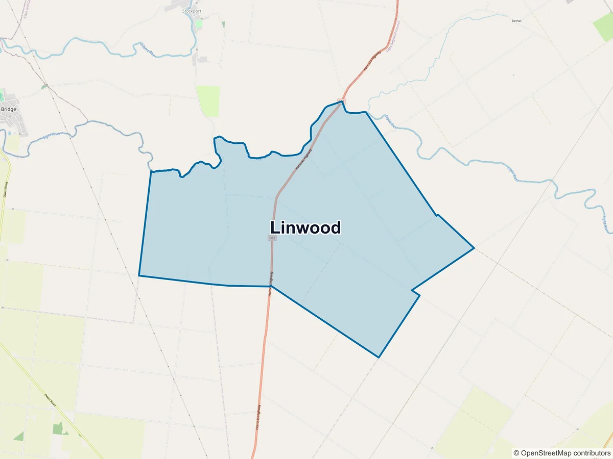 Map of Linwood, SA, Australia