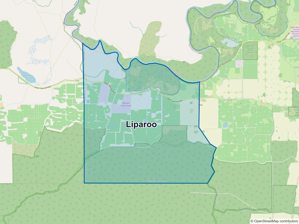 Map of Liparoo, VIC, Australia