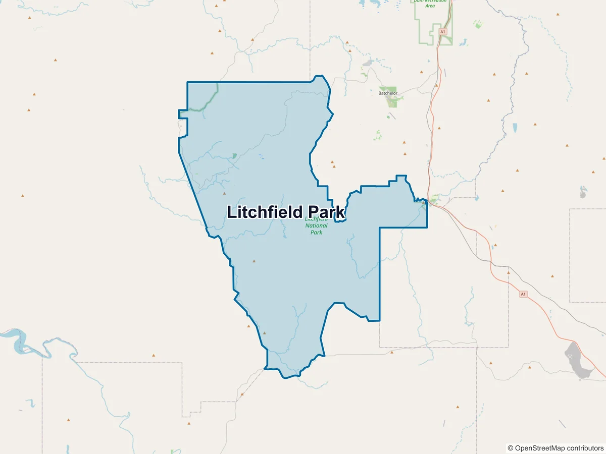 Map of Litchfield Park, NT, Australia