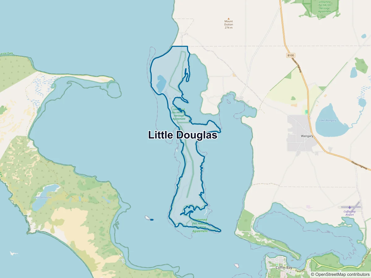 Map of Little Douglas, SA, Australia
