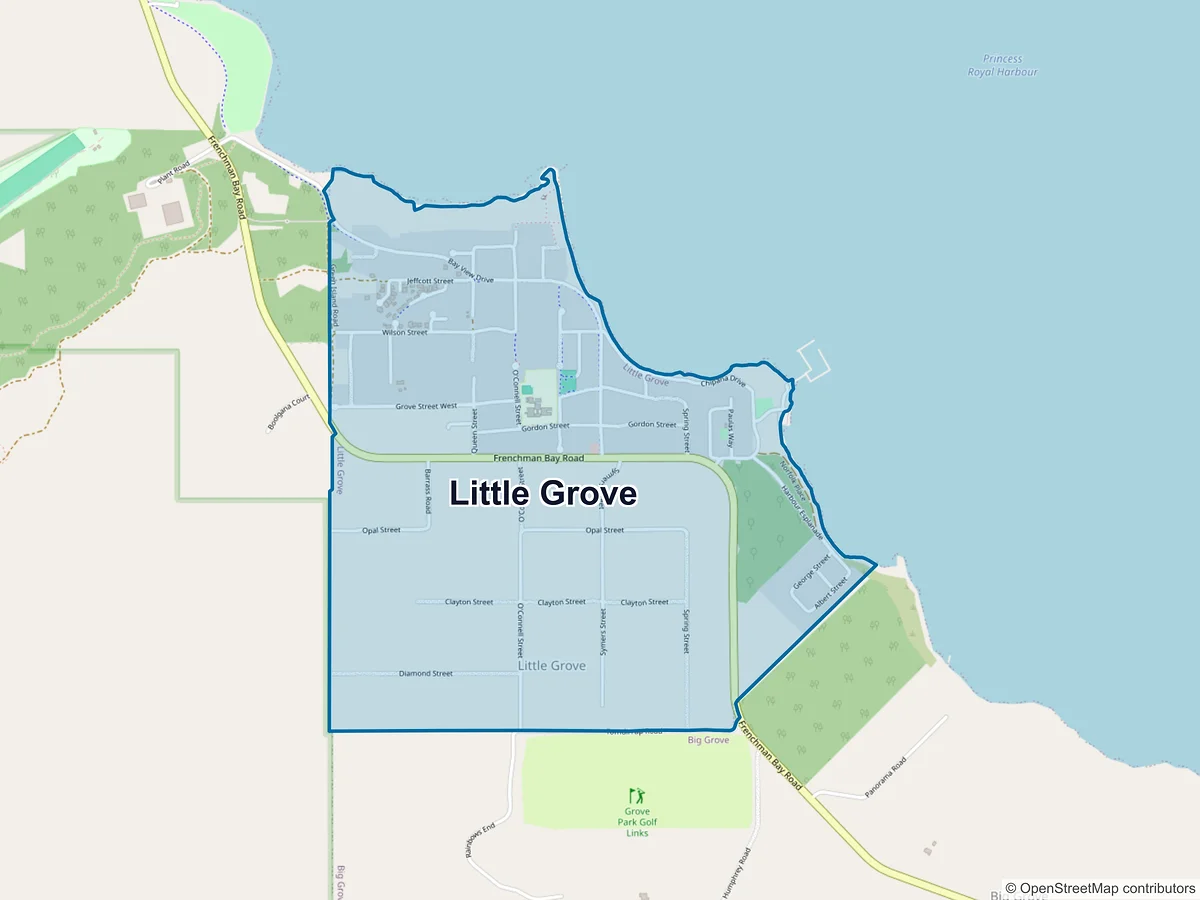 Map of Little Grove, WA, Australia