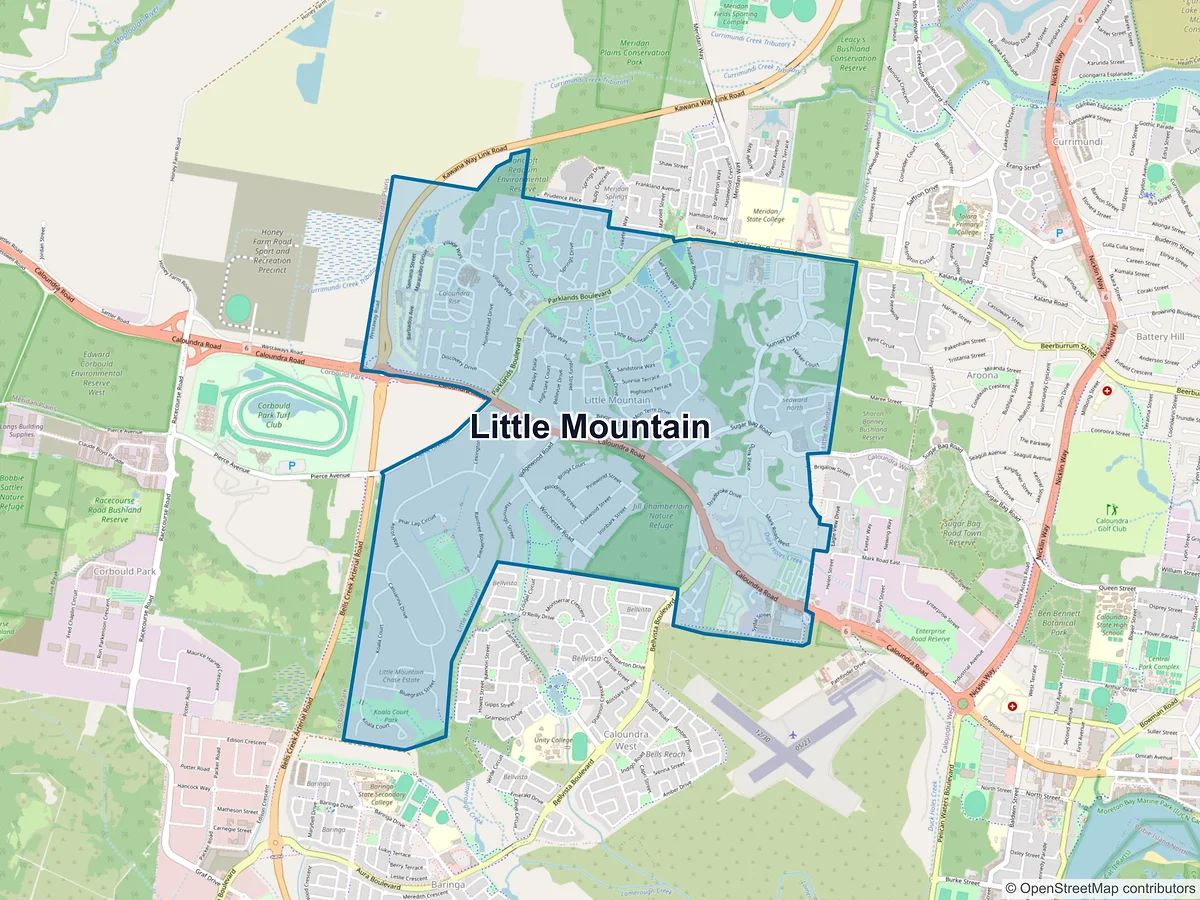 Map of Little Mountain, QLD, Australia