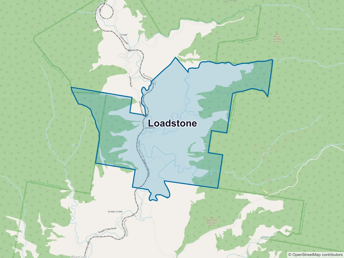Map of Loadstone, NSW, Australia