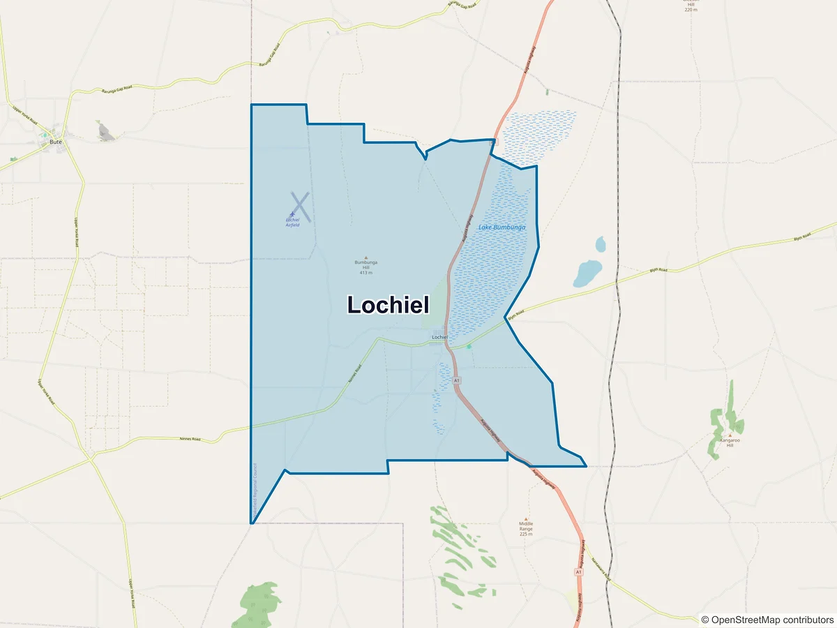 Map of Lochiel, SA, Australia