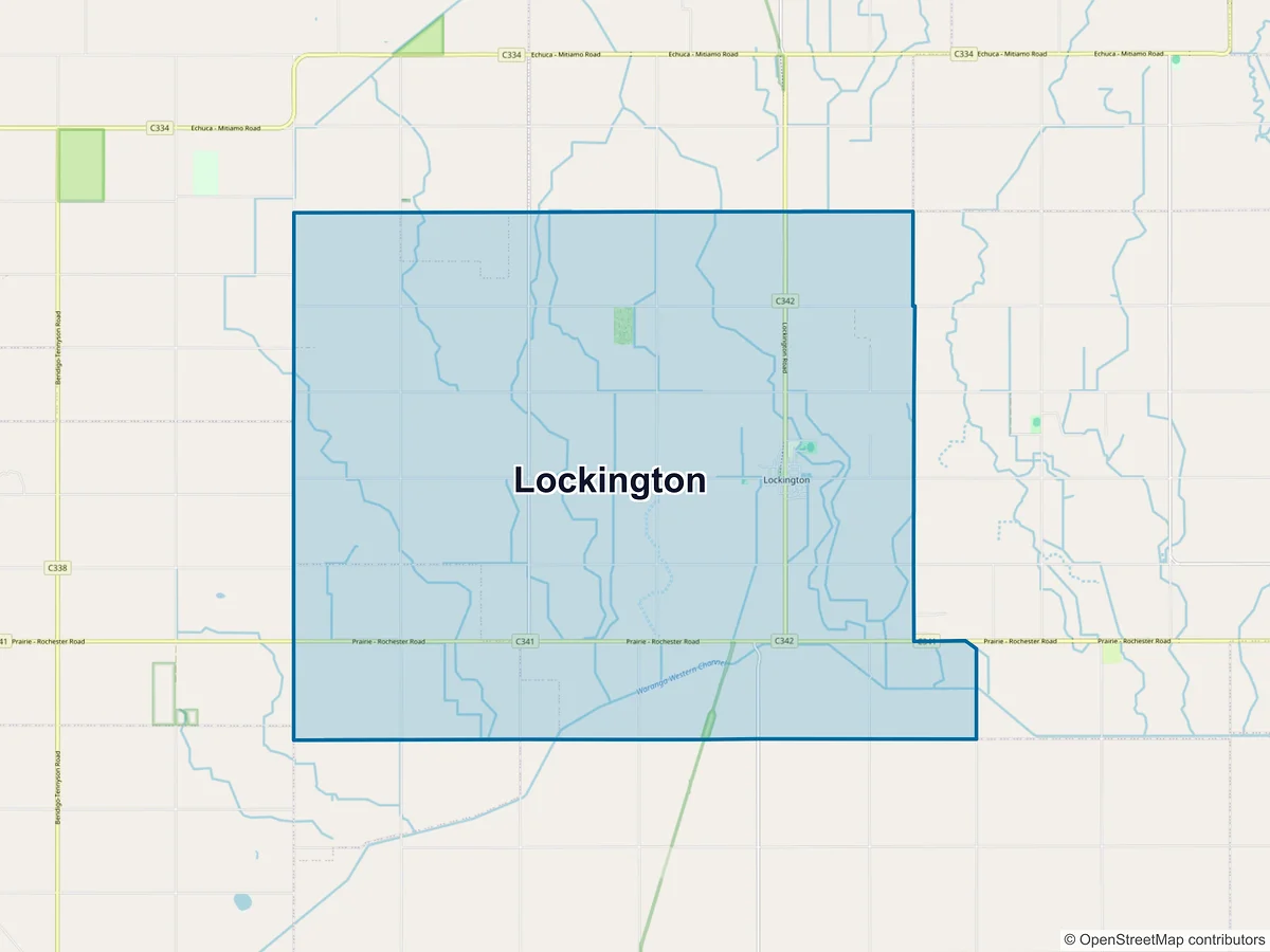 Map of Lockington, VIC, Australia