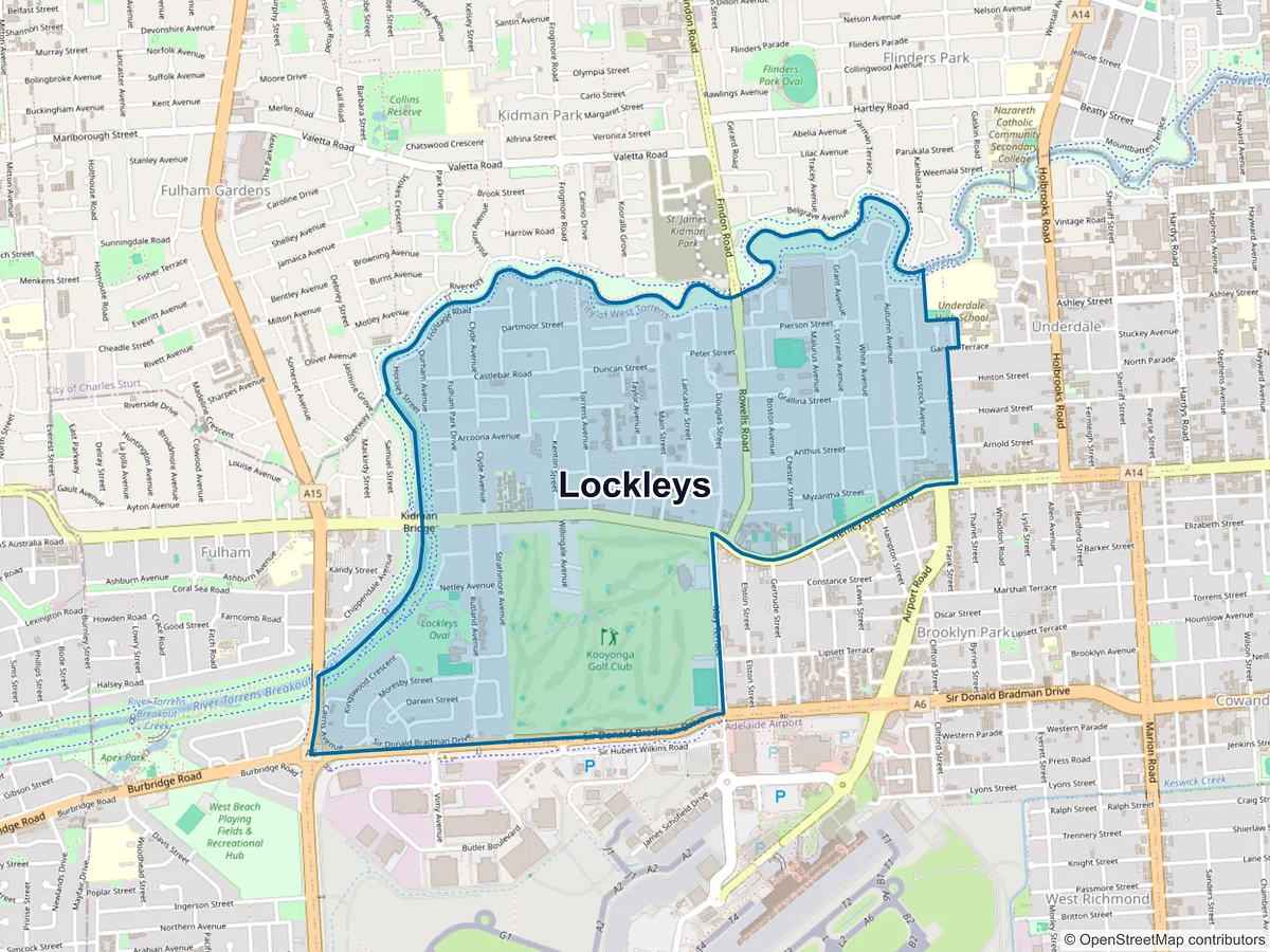 Map of Lockleys, SA, Australia