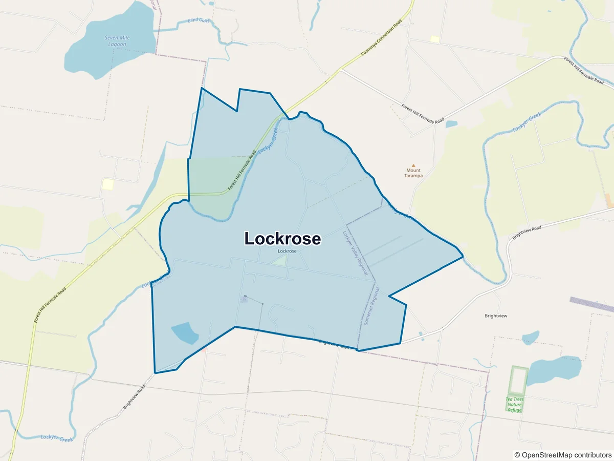 Map of Lockrose, QLD, Australia