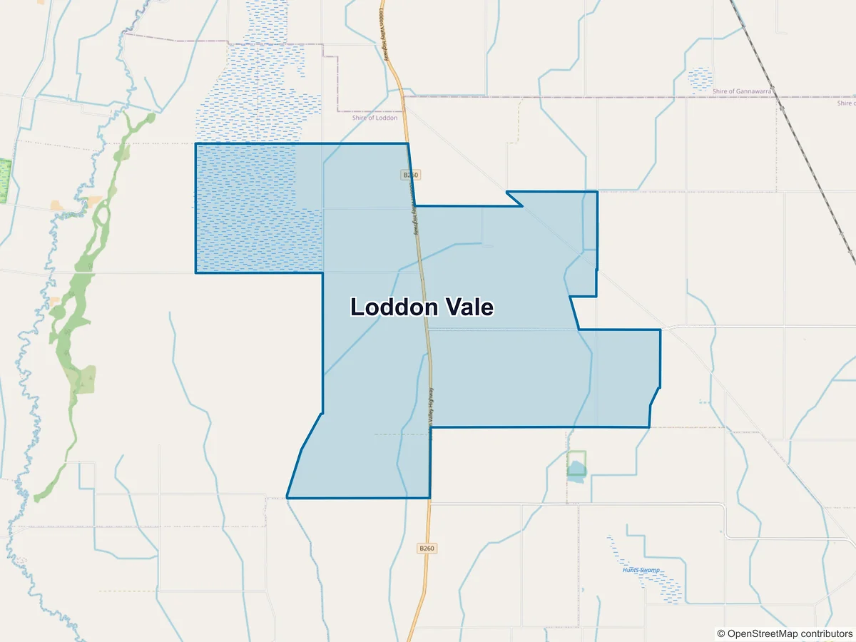 Map of Loddon Vale, VIC, Australia