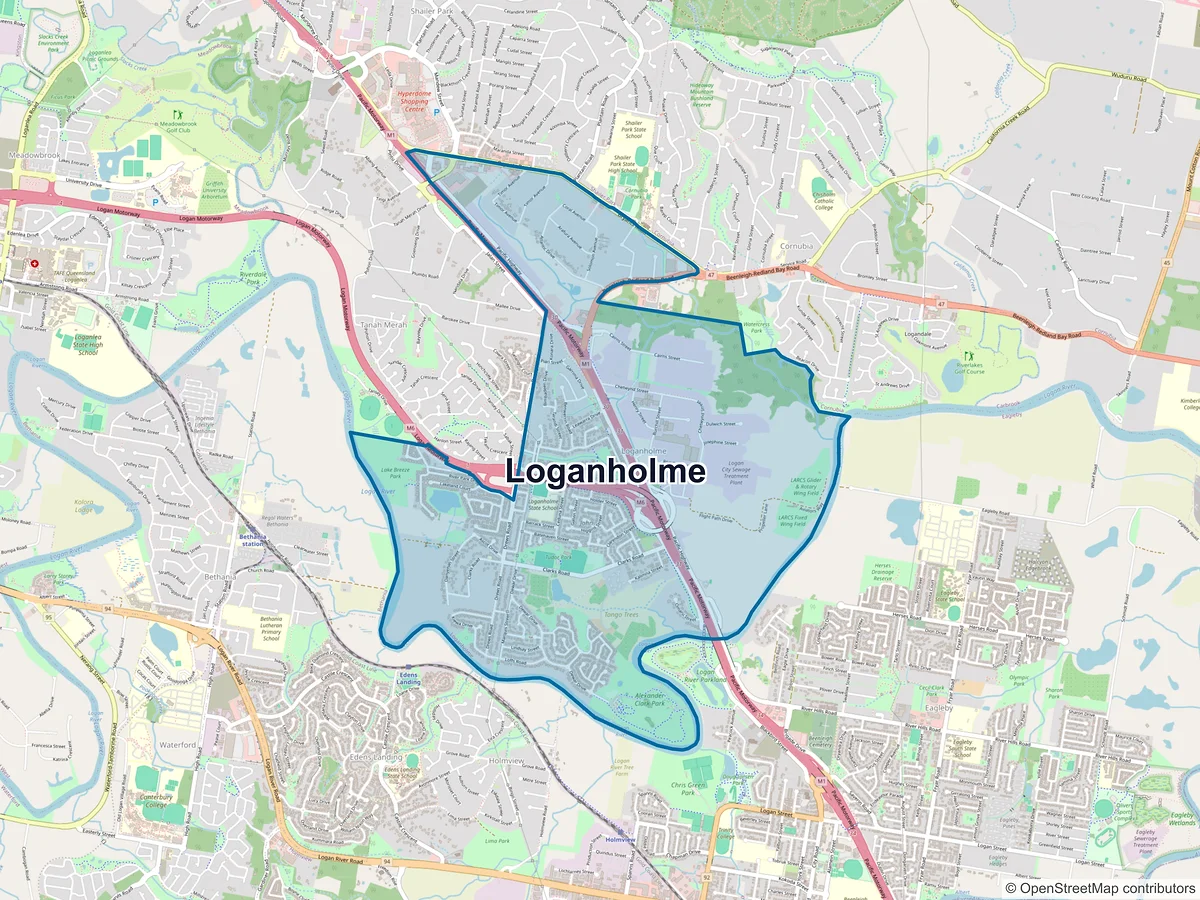 Map of Loganholme, QLD, Australia