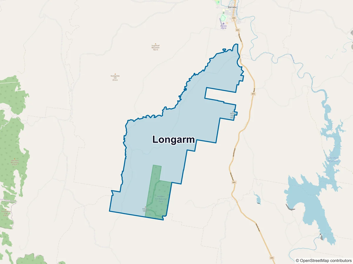 Map of Longarm, NSW, Australia
