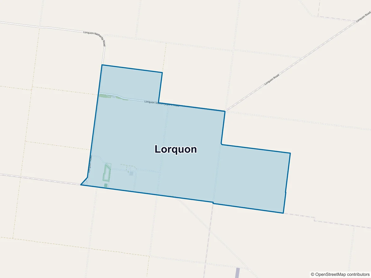 Map of Lorquon, VIC, Australia