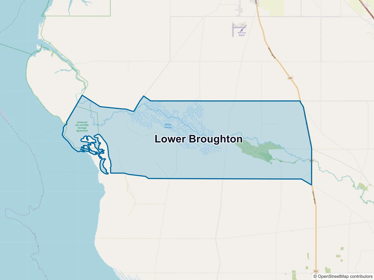 Map of Lower Broughton, SA, Australia