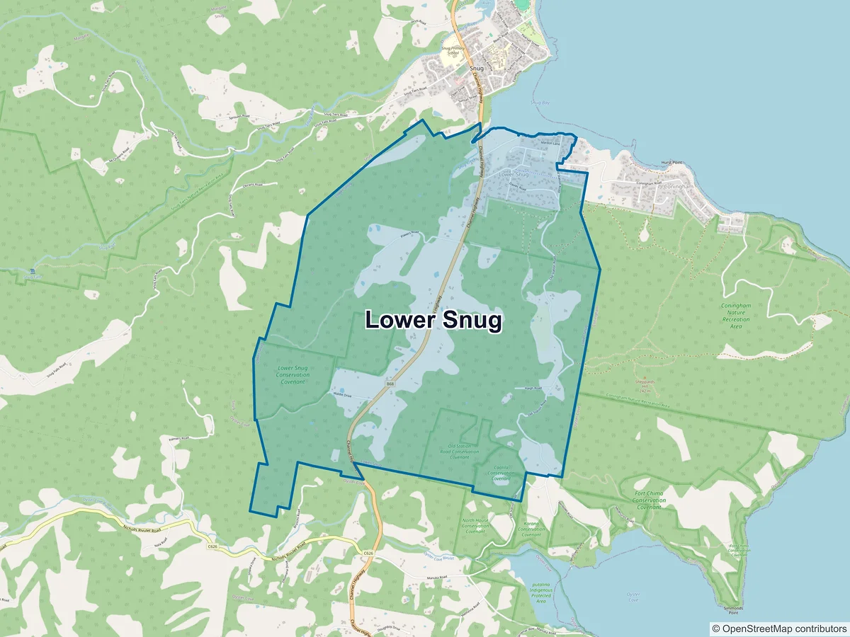 Map of Lower Snug, TAS, Australia