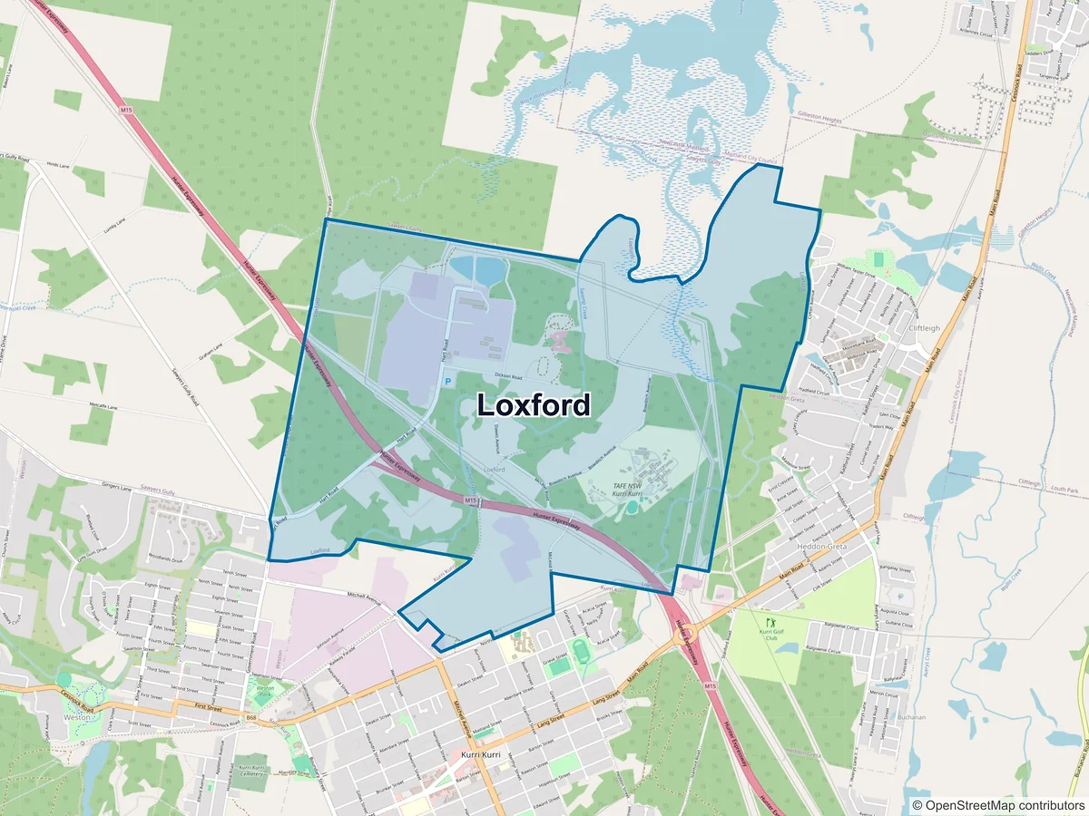 Map of Loxford, NSW, Australia