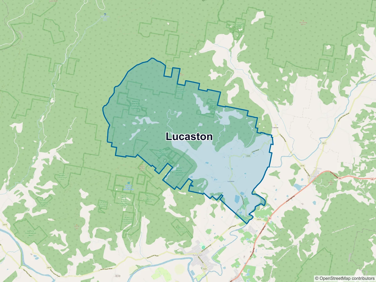 Map of Lucaston, TAS, Australia