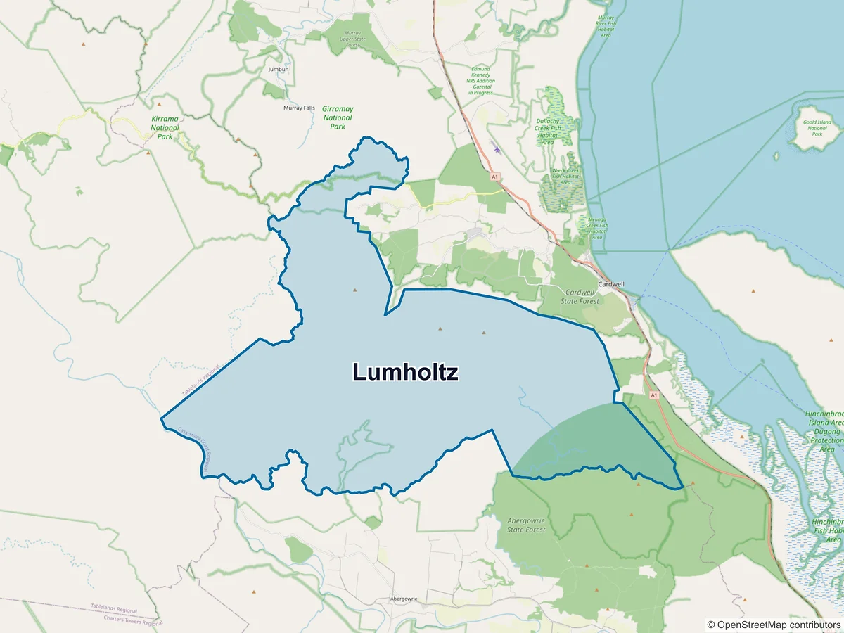 Map of Lumholtz, QLD, Australia
