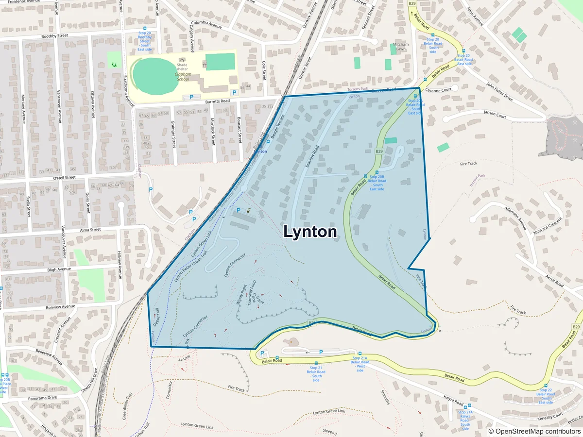 Map of Lynton, SA, Australia