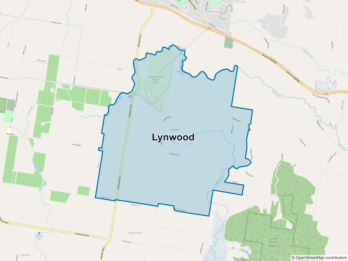 Map of Lynwood, NSW, Australia