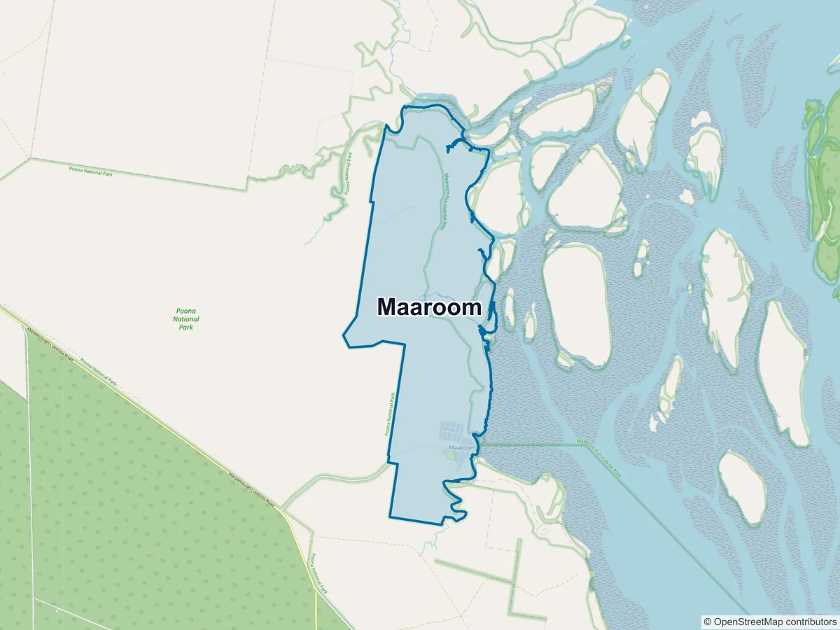 Map of Maaroom, QLD, Australia